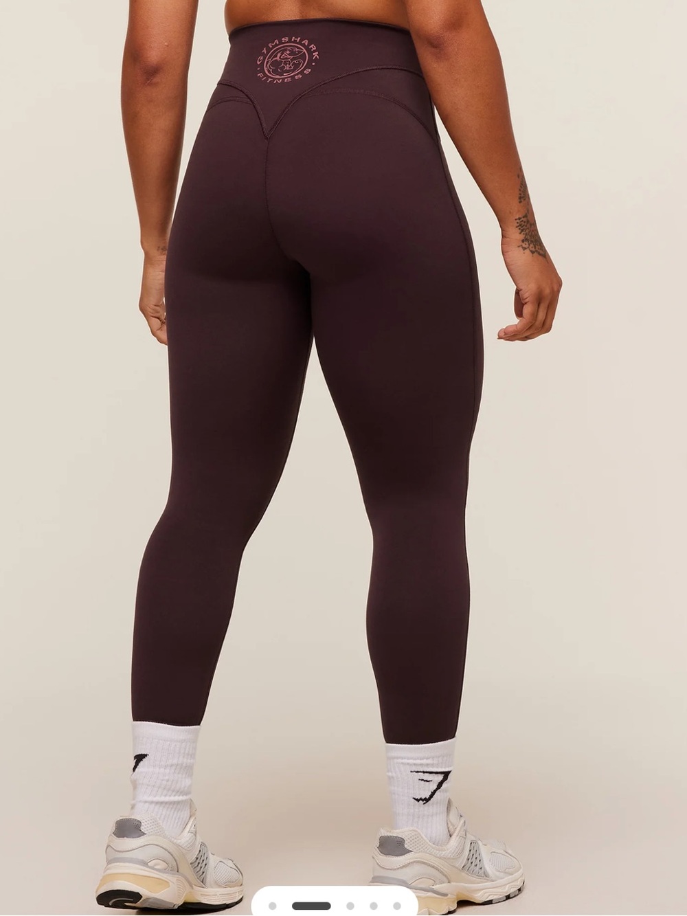 Gymshark LEGACY LOGO LEGGINGS cherry purple